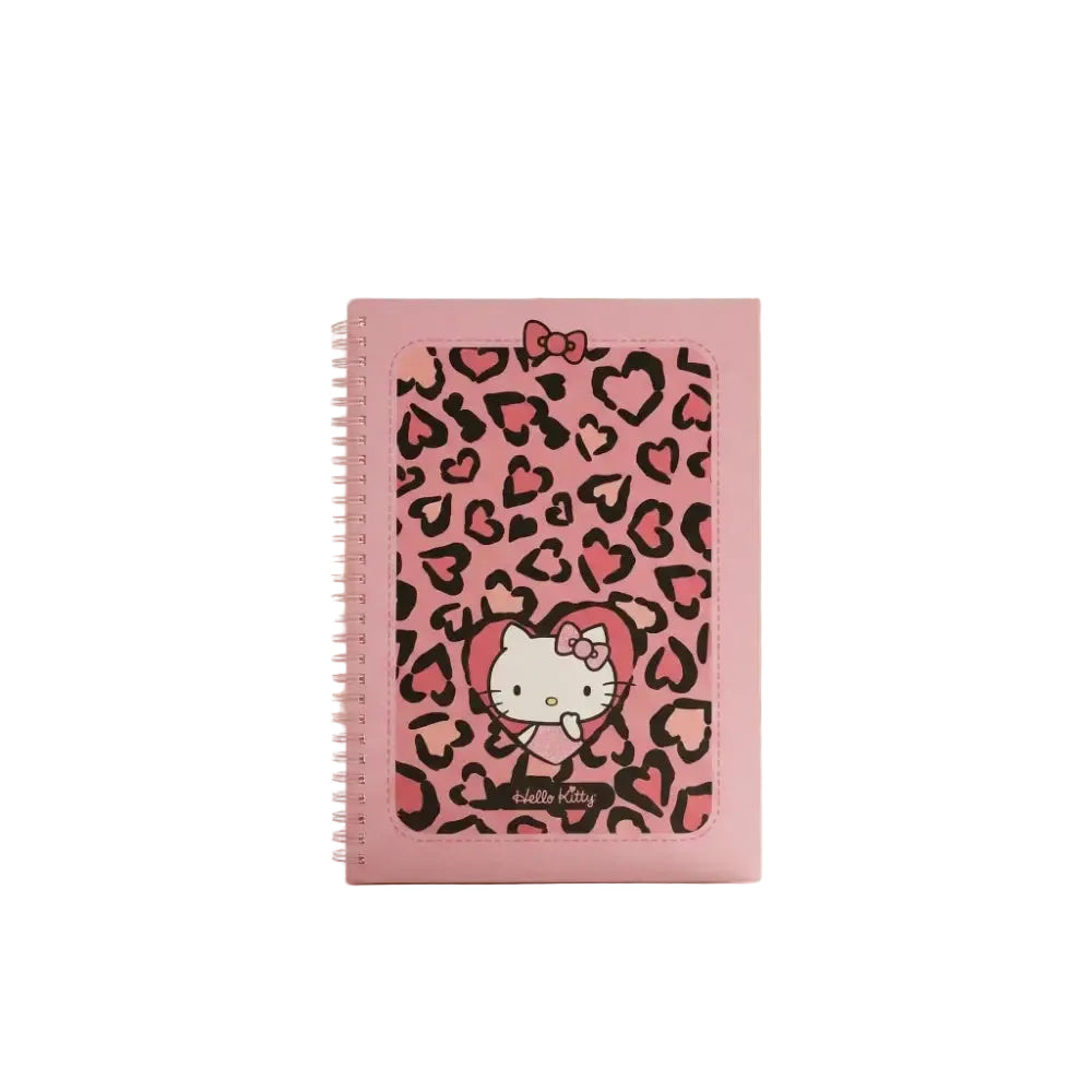 Hello Kitty Leopard Design Collection B5 Wire-bound Book (Pink) (80 Sheets)