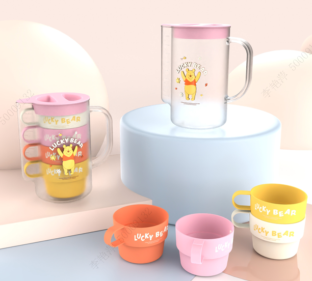 Disney Winnie the Pooh Collection Water Pitcher with 4 Cups (1000mL)(Winnie the Pooh ) Disney Winnie the Pooh Collection Water Pitcher with 4 Cups (1000mL)(Winnie the Pooh )