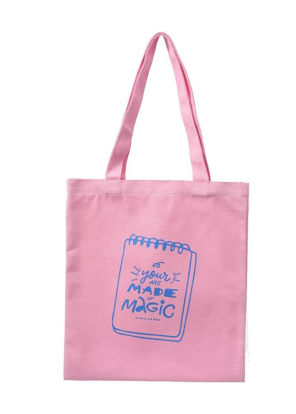 Solid Color Shopping Bag (Pink)