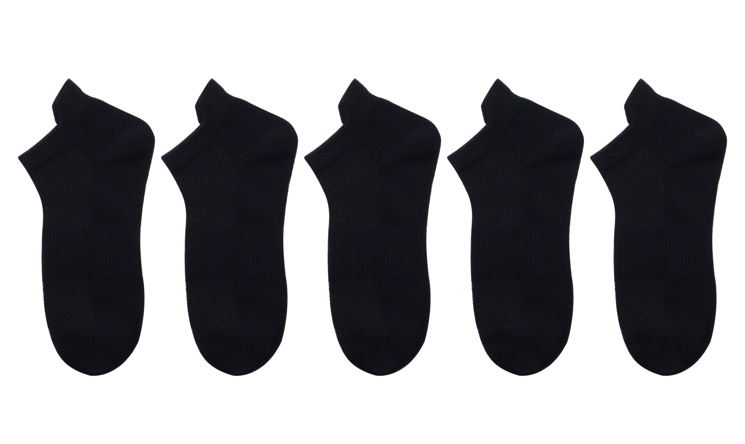 Men's Ankle Socks (5 Pairs)(Black)