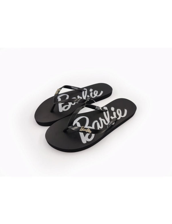 Barbie Series Women's Flip-Flops(Black,35-36)