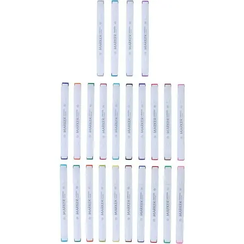 Washable Dual-head Marker Set (24 Colors)