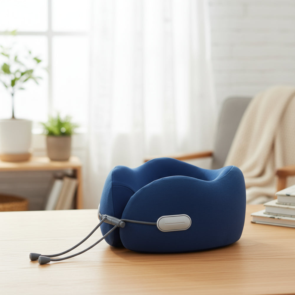 Drawstring Memory Foam Neck Pillow(Navy) Drawstring Memory Foam Neck Pillow(Navy)