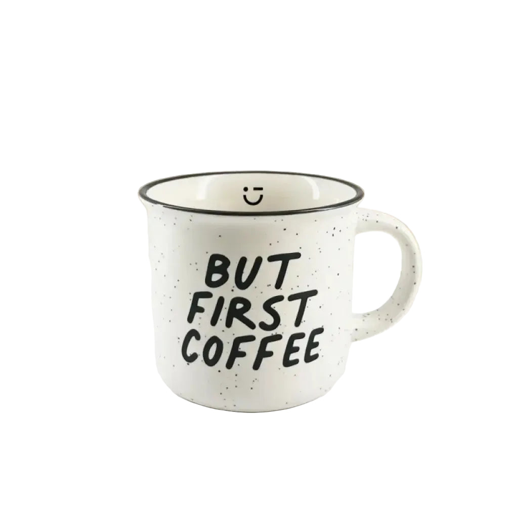 Black & White Collection Ceramic Mug with Handle 380ml