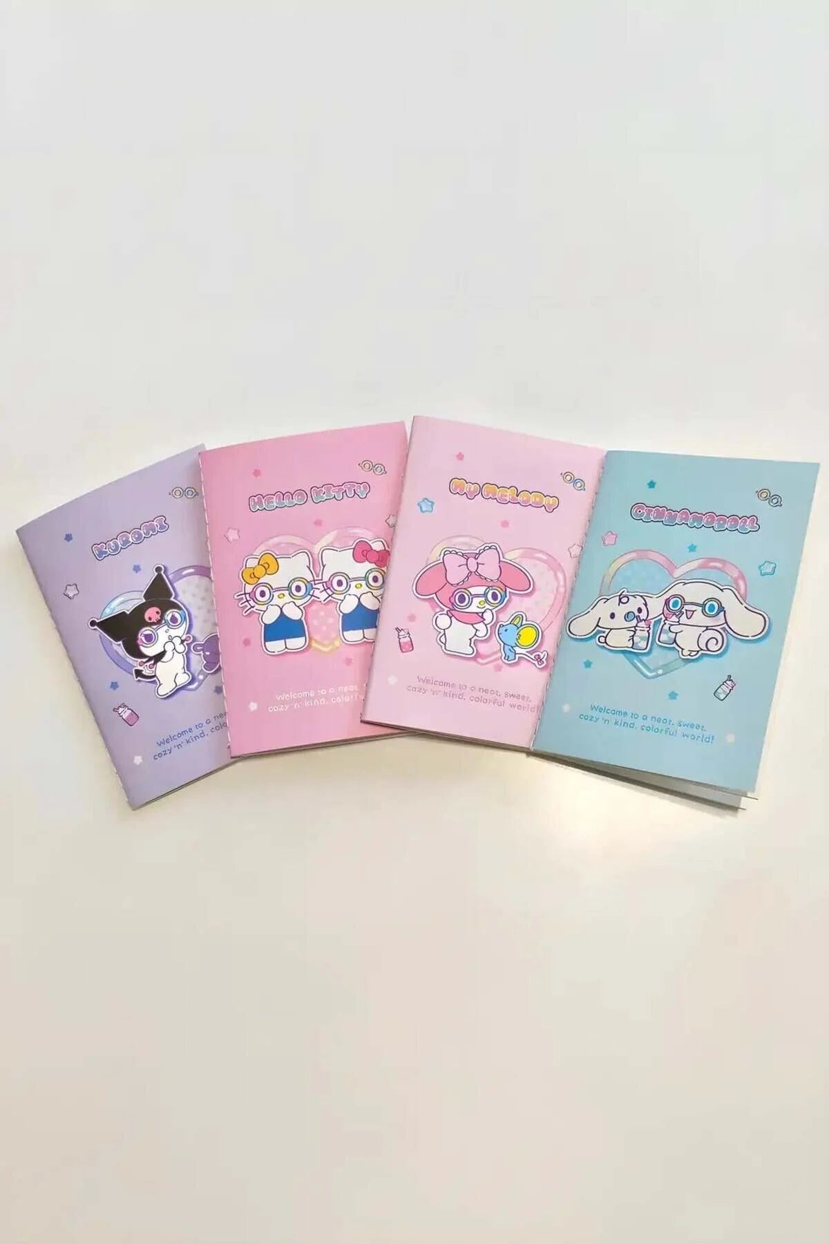 Hello Kitty and Friends Sweet Factory Collection Stitch-bound Book Set (20 Sheets, 4 Pcs) Hello Kitty and Friends Sweet Factory Collection Stitch-bound Book Set (20 Sheets, 4 Pcs)