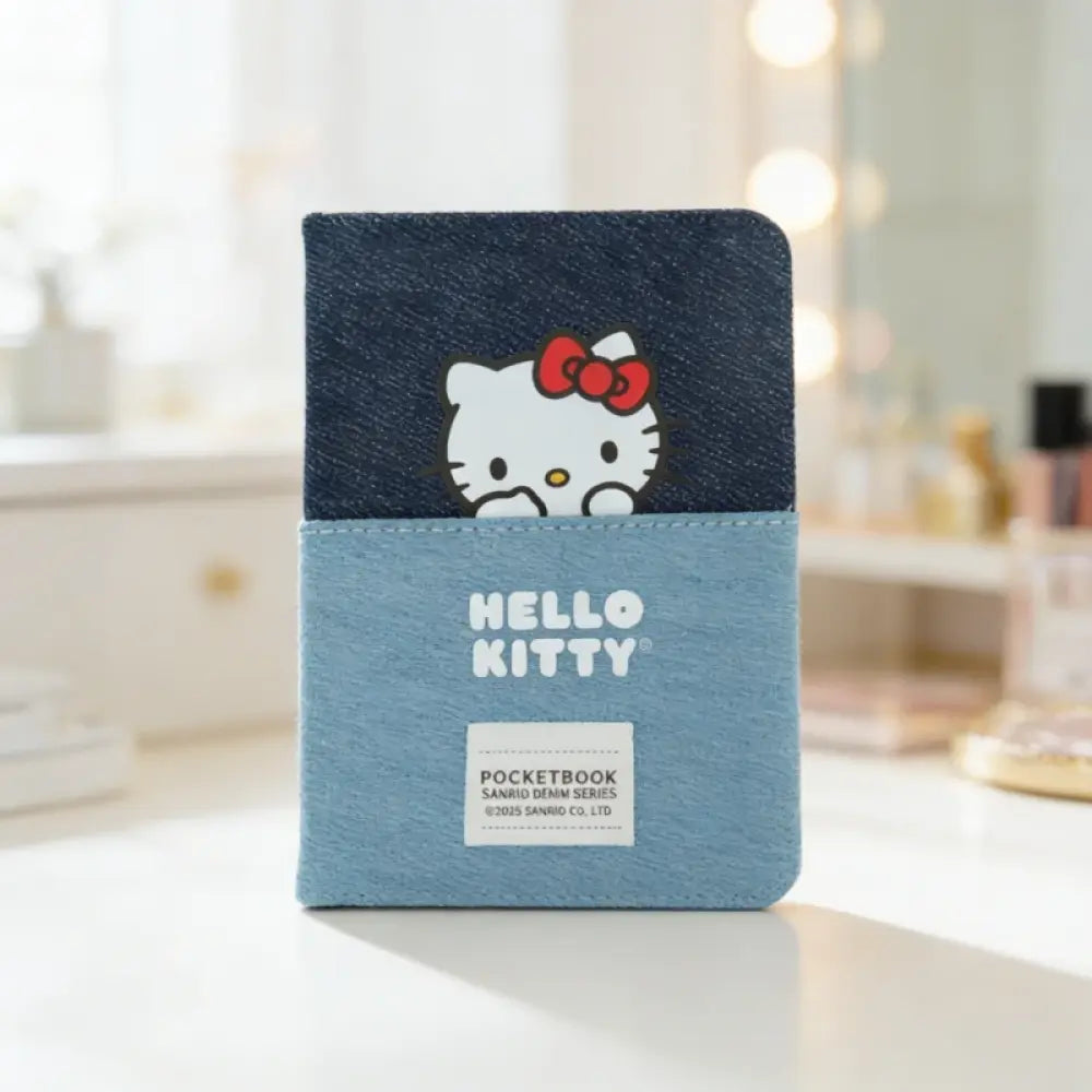 Hello Kitty Denim Collection B6 Pocketed Hardcover Book (80 Sheets)