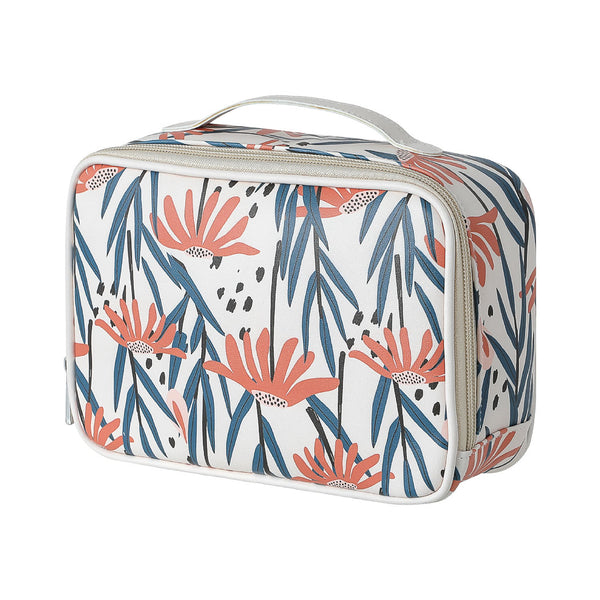 Nature Series-Rectangular Cosmetic Bag with Strap(Apricot)