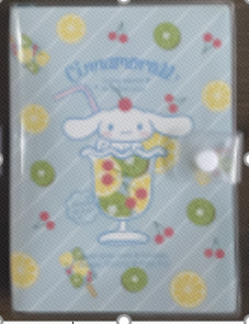 Sanrio characters Collection 36K Colorful Sheets Book with EVA Cover and Snap Button - 128 Sheets(Cinnamoroll)