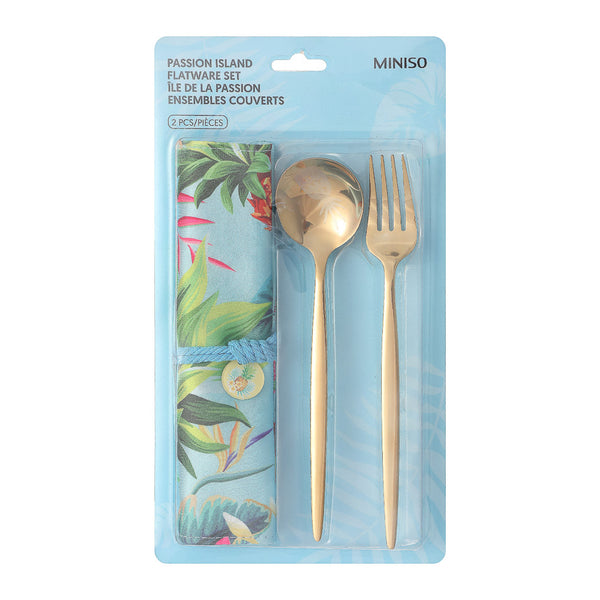 Passion Island Flatware Set (2 pcs)(Pineapple)