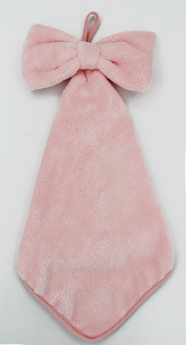 Pink Bowknot Hand Towel