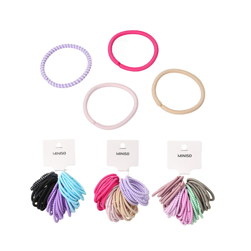 Colored Basic Hair Ties (40 pcs)