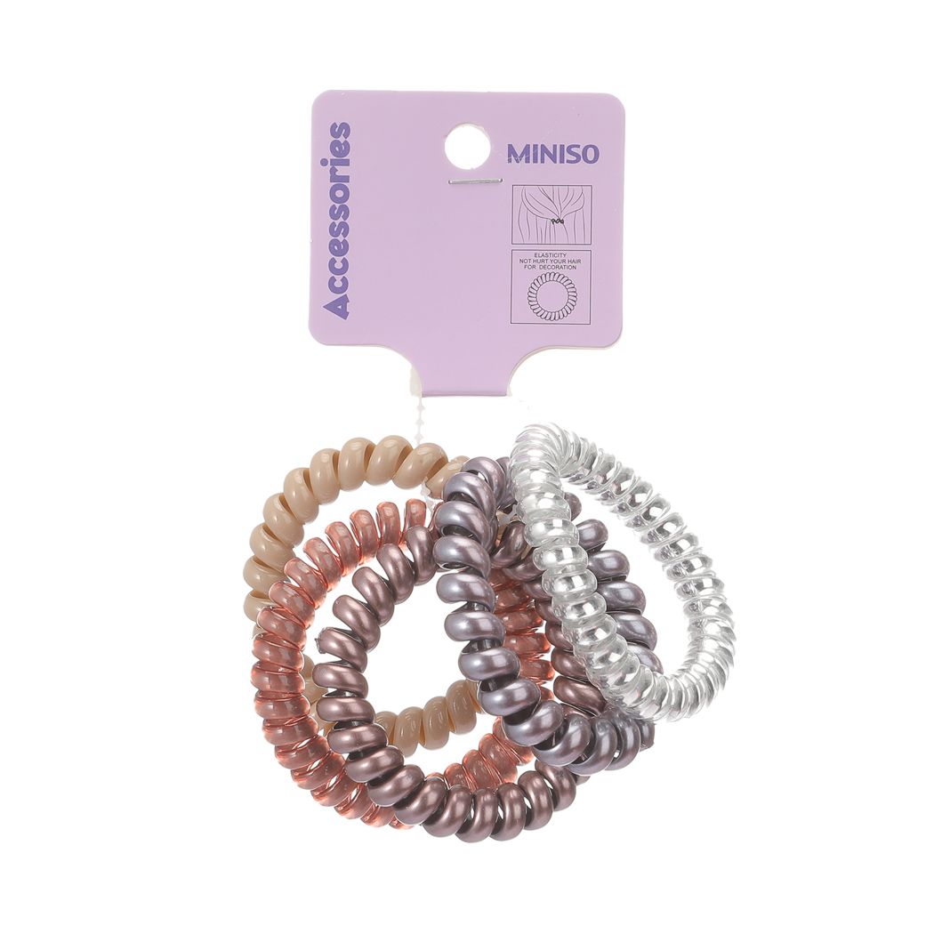 Basic Series Shimmer Spiral Hair Tie (5 pcs)