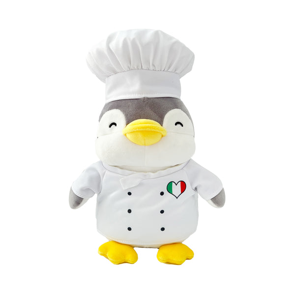 City Pen Explores The World Series 9in. Penguin Plush Toy (Italian Cook)