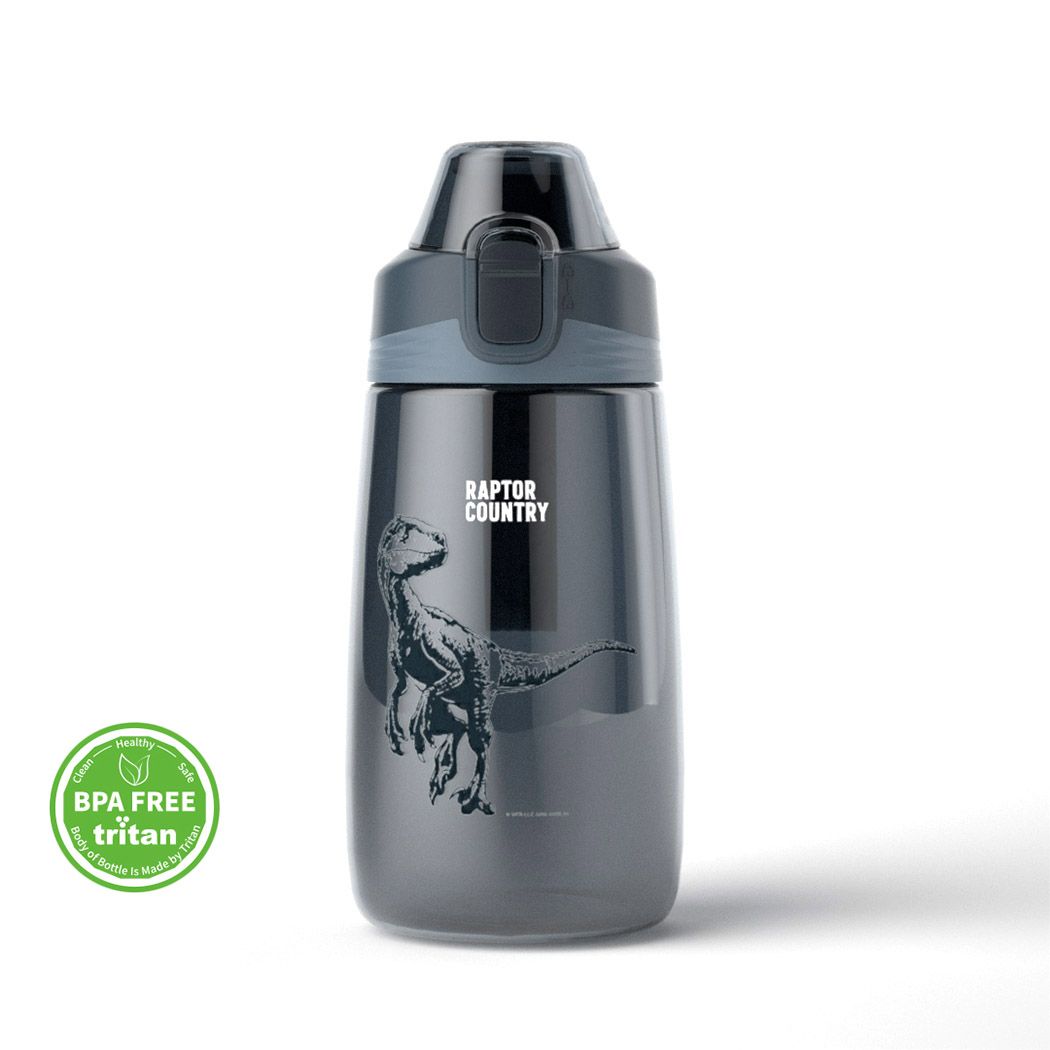 Jurassic World Kids' Tritan Bottle with Shoulder Strap (600mL)(Black) Jurassic World Kids' Tritan Bottle with Shoulder Strap (600mL)(Black)