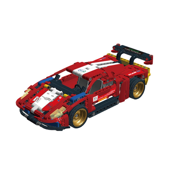 Pull-Back Building Block Racing Car Series(Red,MY-008)