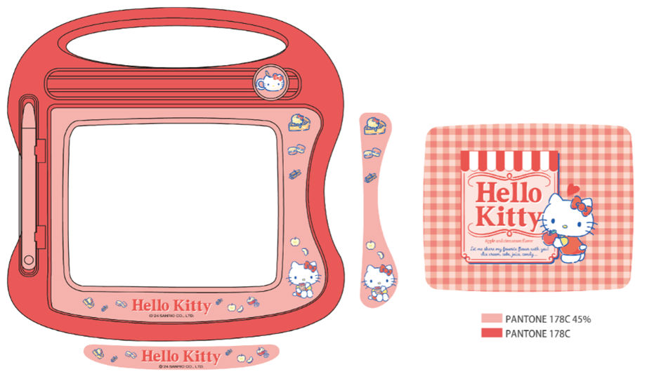 Hello Kitty and friends Dessert Collection Magnetic Drawing Board (A)(Red) Hello Kitty and friends Dessert Collection Magnetic Drawing Board (A)(Red)