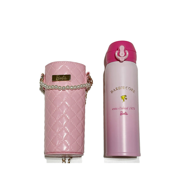 Barbie Pink Collection Insulated Bottle with Bag 445mL