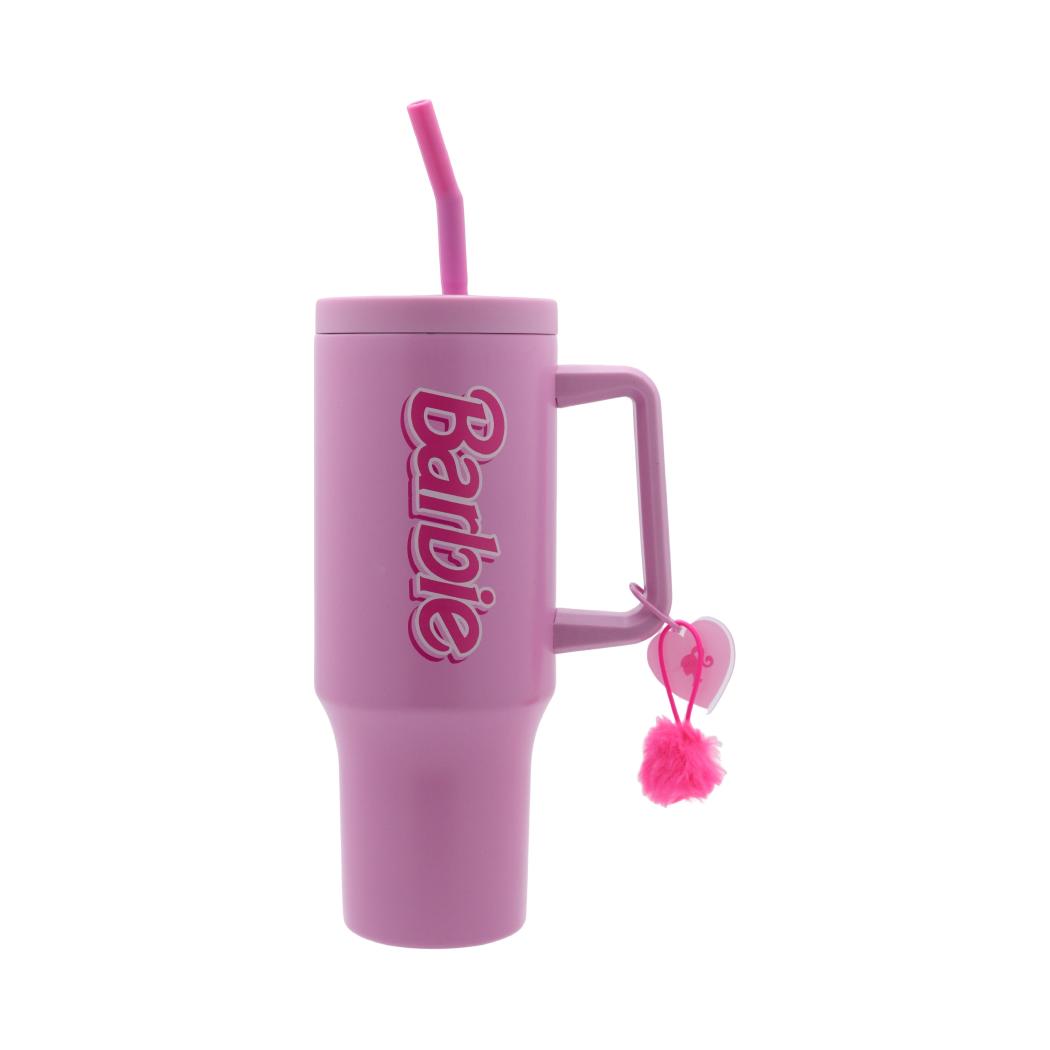 Barbie Pink Collection Double Wall Steel Bottle with Straw 1200mL Barbie Pink Collection Double Wall Steel Bottle with Straw 1200mL