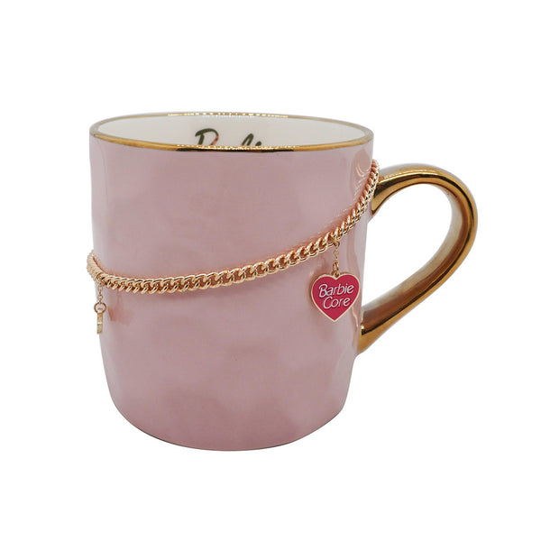 Barbie Pink Collection Metal Chain Ceramic Mug 390mL