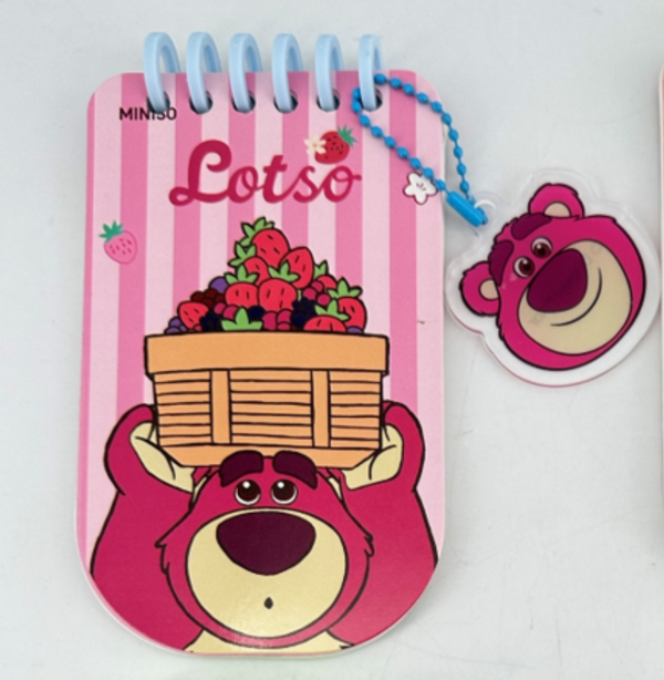 Disney Pixar Fruit Market Collection Mini Cellphone Wire-bound Book (48 Sheets) (Lotso)