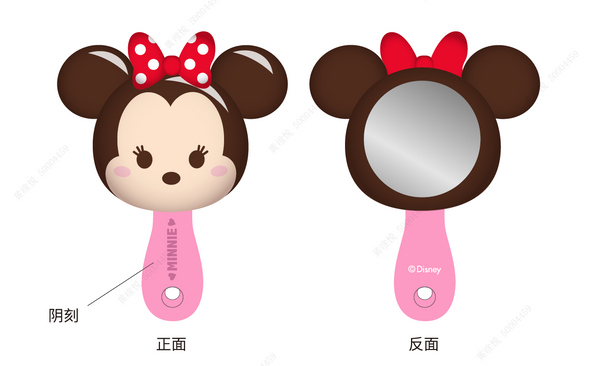 Disney Tsum Tsum Candy Store Collection Handheld Mirror (Minnie)-Pink