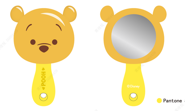 Disney Tsum Tsum Candy Store Collection Handheld Mirror (Winnie the Pooh)-Yellow