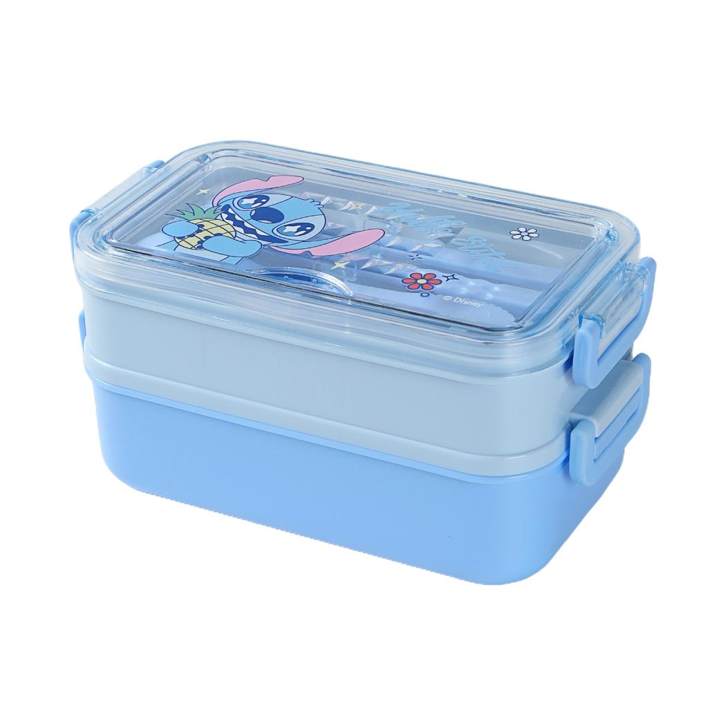 Disney Stitch Dinner Party Collection Double-Layer Lunch Box 1400mL Disney Stitch Dinner Party Collection Double-Layer Lunch Box 1400mL