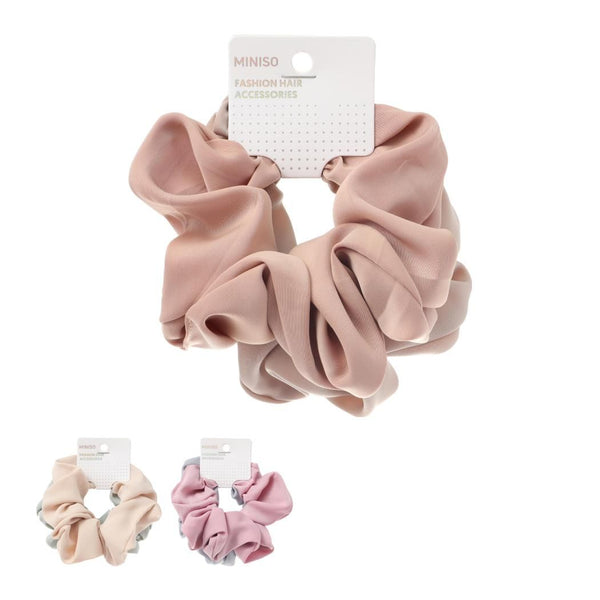 Fashion Series Satiny Hair Scrunchies (2 pcs)