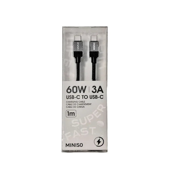 Life is for Fun Series CTC Fast Charging Cable (Black)