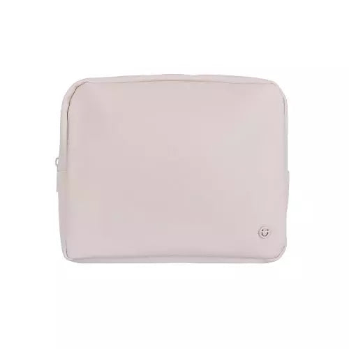 Solid Color Cosmetic Bag (L)(Light Apricot)