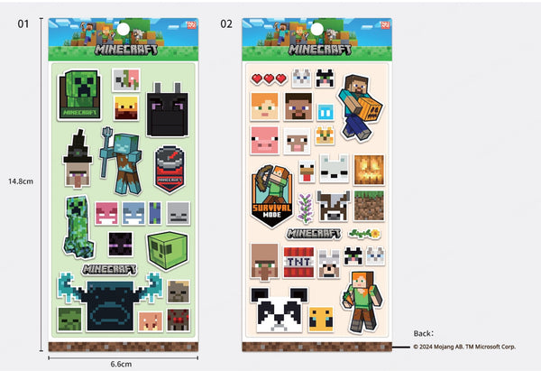 Minecraft - Jelly Stickers (2 Assorted Models)
