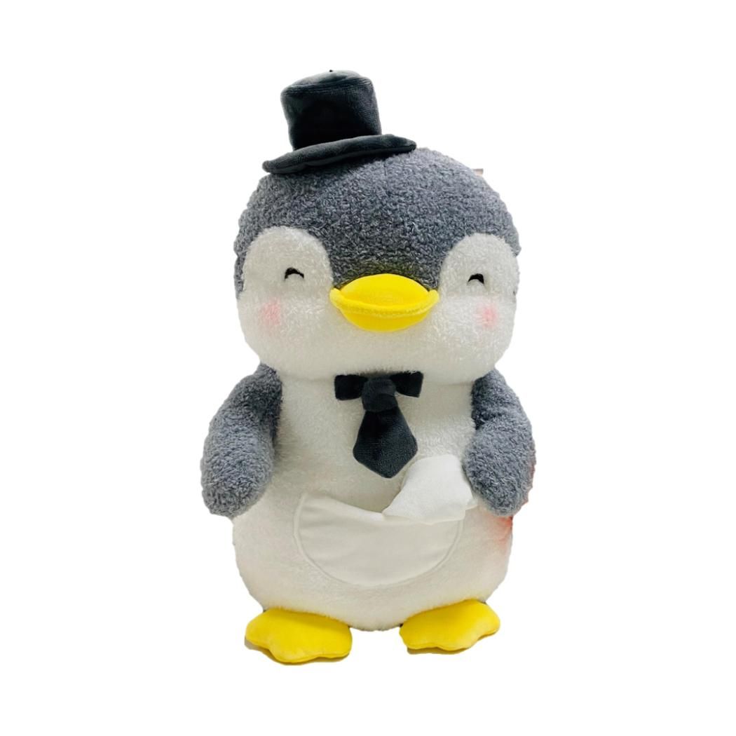 Mini Family - 13in. Parent-Child Plush Toy(Gray Penguin Penman, Magnetic Bowknot Tie) Mini Family - 13in. Parent-Child Plush Toy(Gray Penguin Penman, Magnetic Bowknot Tie)