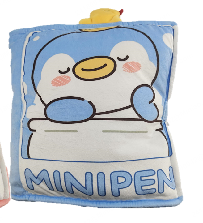 Mini Family-13in. Comic Book Pillow (Blue Penguin Mini Pen) Mini Family-13in. Comic Book Pillow (Blue Penguin Mini Pen)