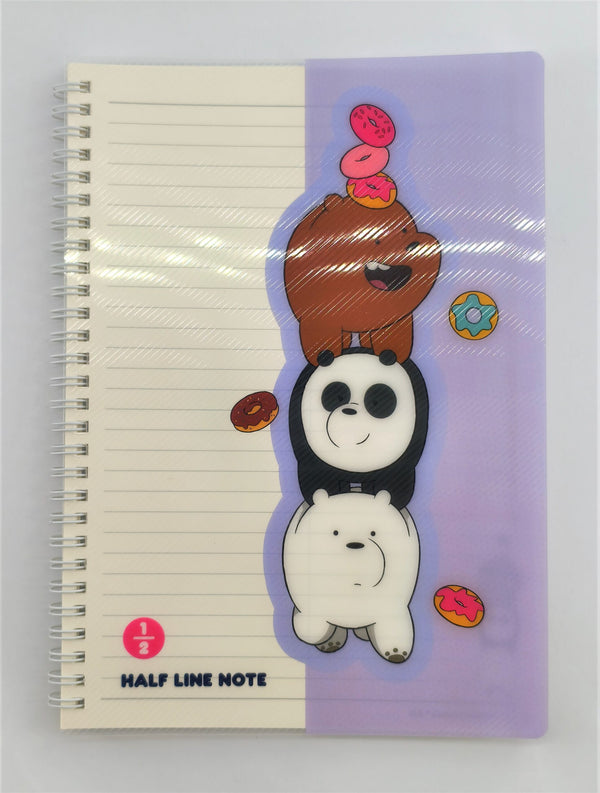 We Bare Bears Collection B5 PP Wire-bound Book (80 Sheets)