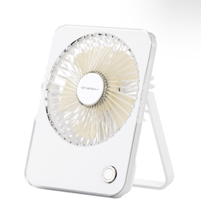 Macaron Color Foldable Fan - White