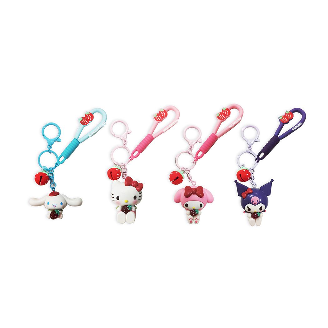 Hello Kitty and Friends Strawberry collection PVC Keychain