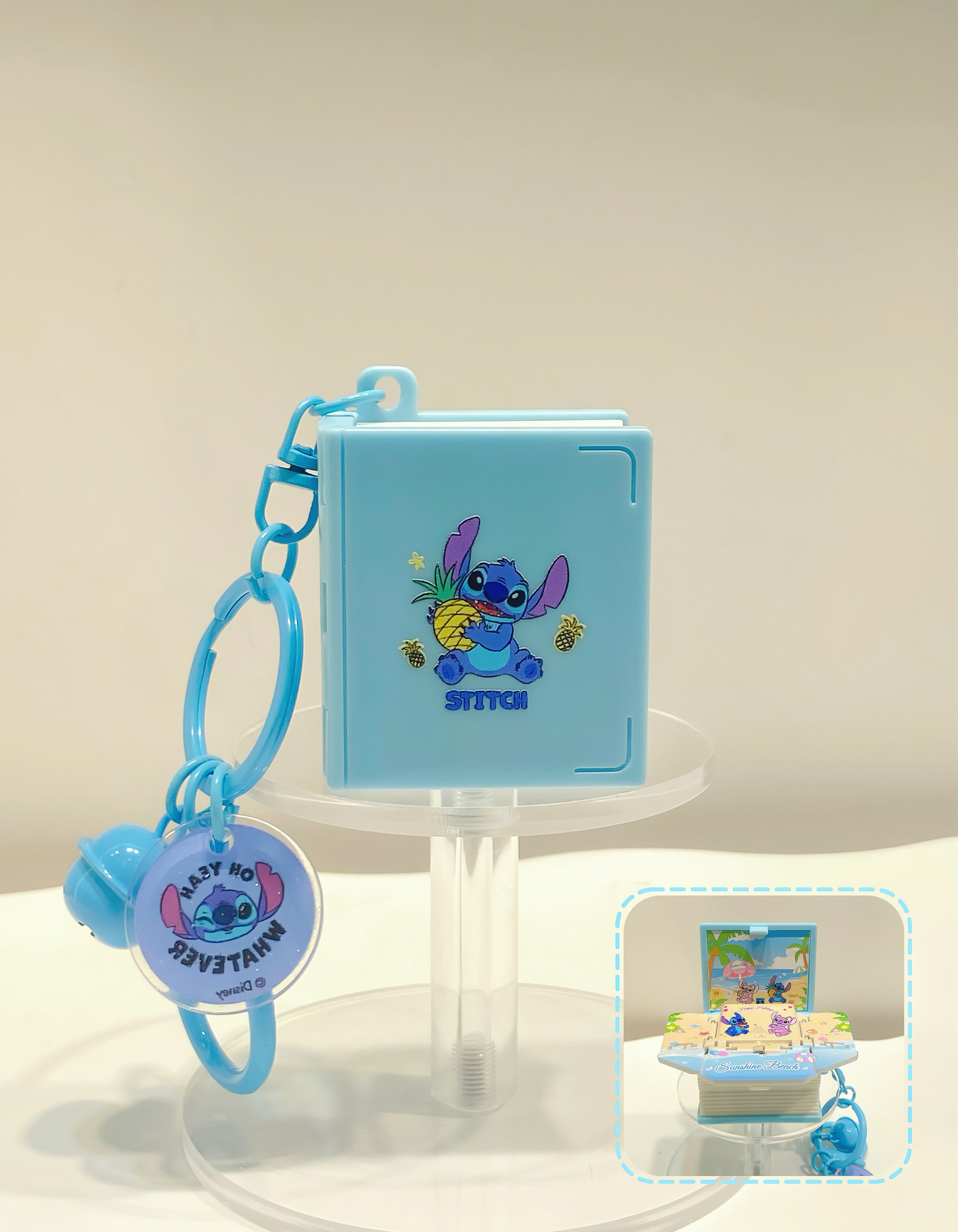 Disney Lilo & Stitch Collection Beach Folding Book Keychain(Stitch) Disney Lilo & Stitch Collection Beach Folding Book Keychain(Stitch)