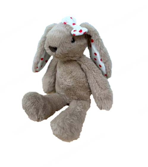 12in. Brown Bunny Plush Toy(Bowknot)