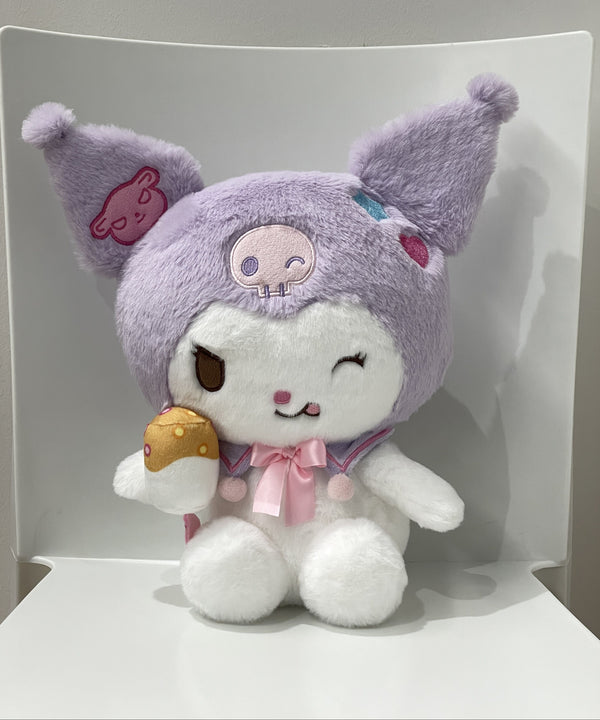 Kuromi Sweet Factory Collection 11in. Sitting Posture Plush Toy