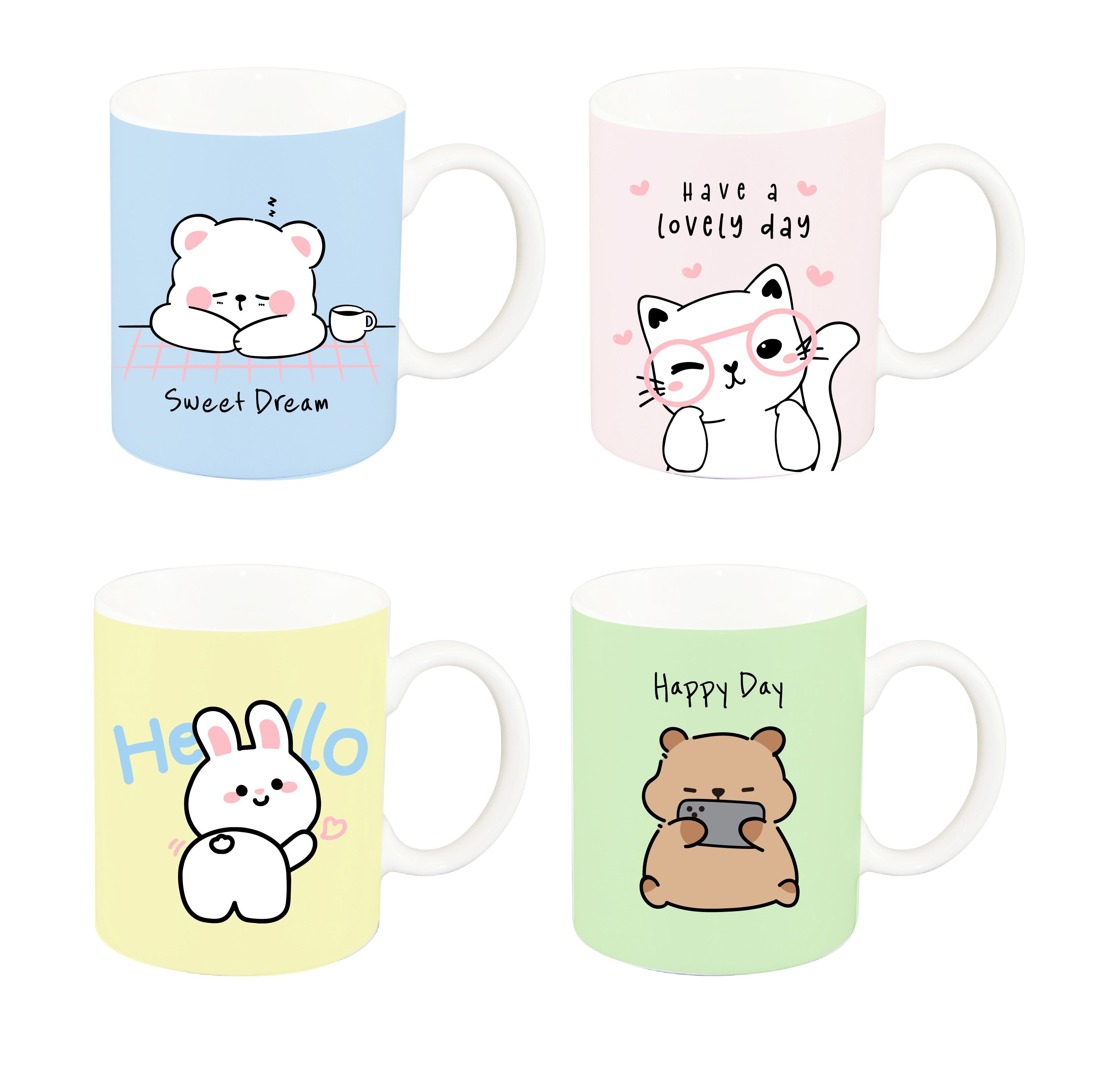 Lovely Pet Series Ceramic Mug with Handle 340mL Lovely Pet Series Ceramic Mug with Handle 340mL
