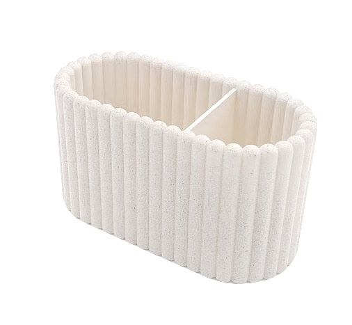 Column Pattern Organizer Box with Dividers (White) Column Pattern Organizer Box with Dividers (White)
