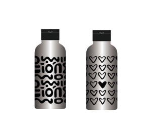 Black & White Collection Insulated Bottle 500mL