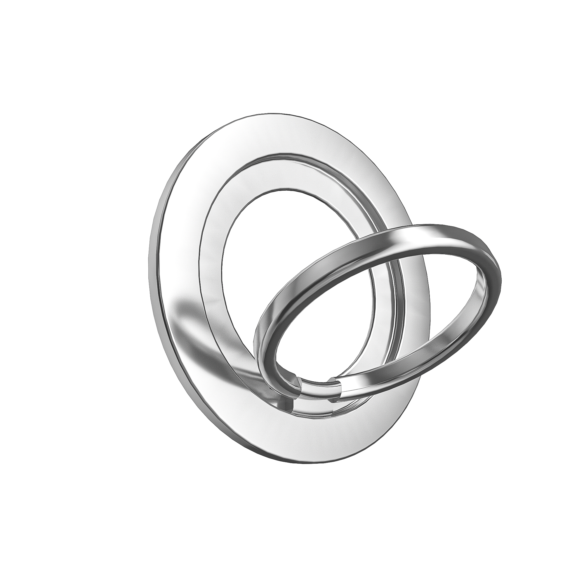 Metal Series Magnetic Ring Phone Holder(White)