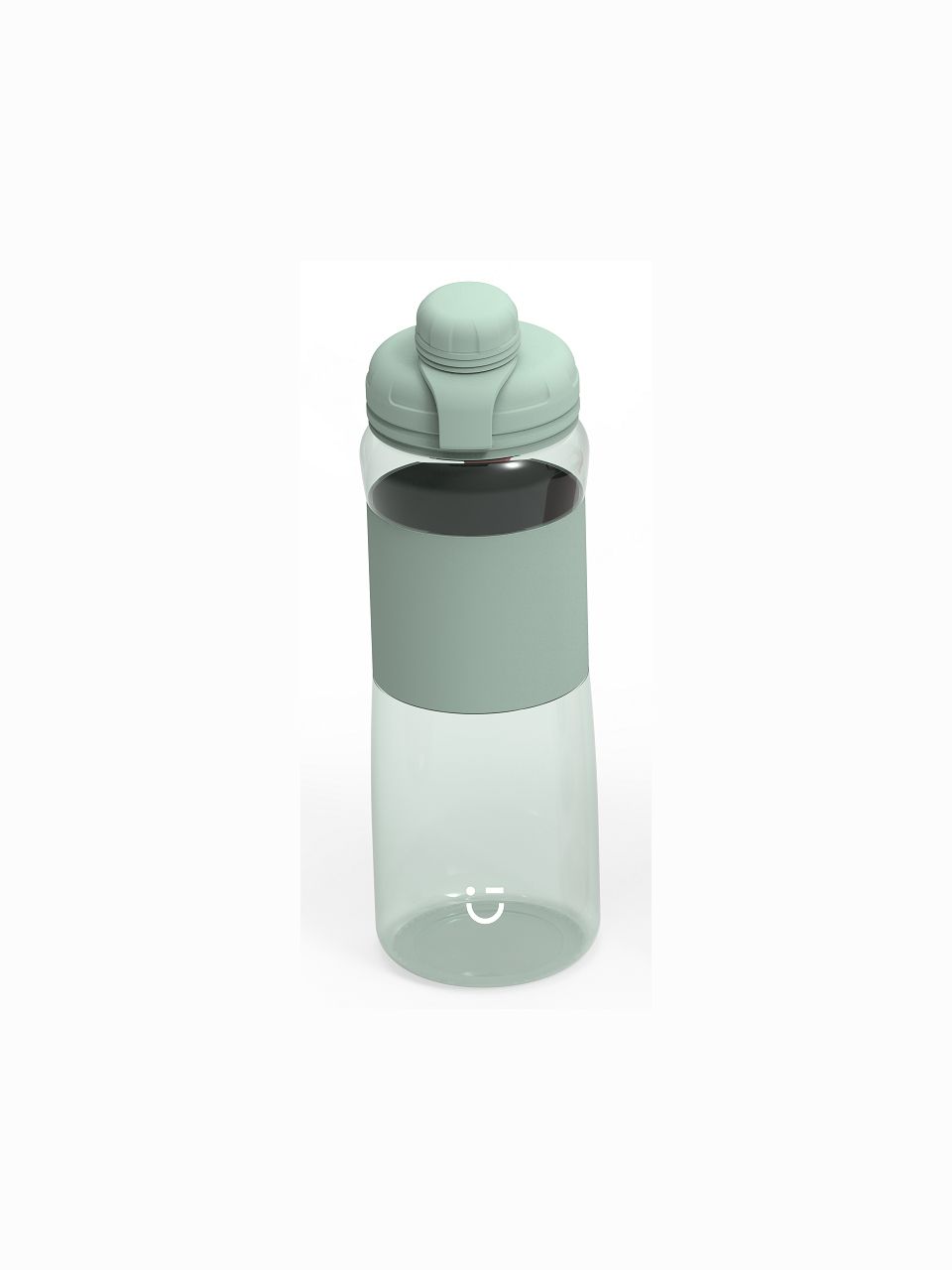 Light Enjoy Series Sports Handle Plastic Bottle 600mL(Green)