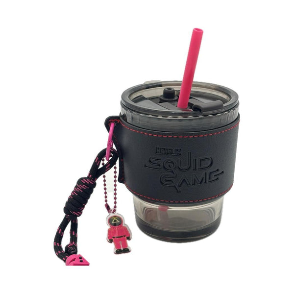SQUID GAME Collection Cold Water Glass Cup with Sleeve 400mL