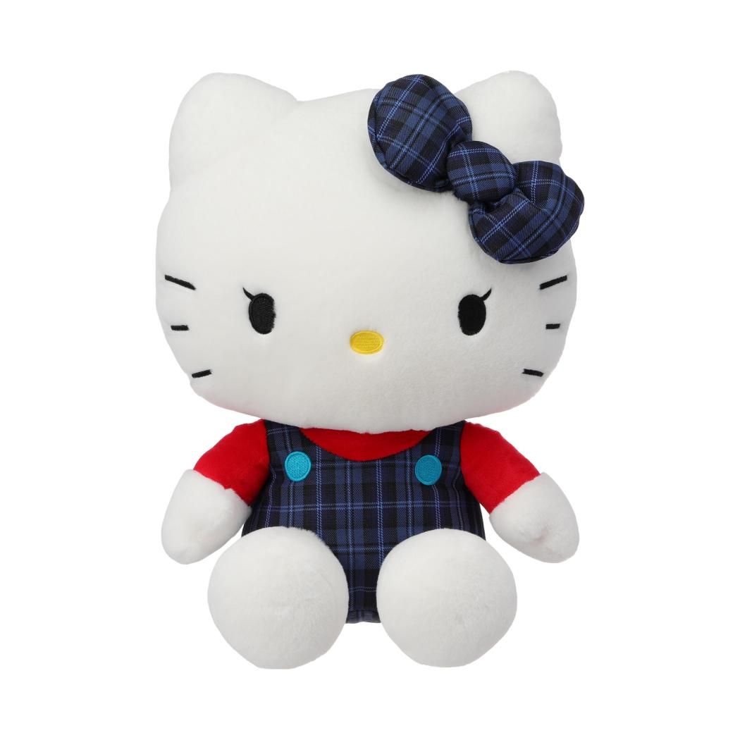 Hello Kitty Color Changing Collection 14in. Sitting-posture Plush Toy(JK Blue Check)