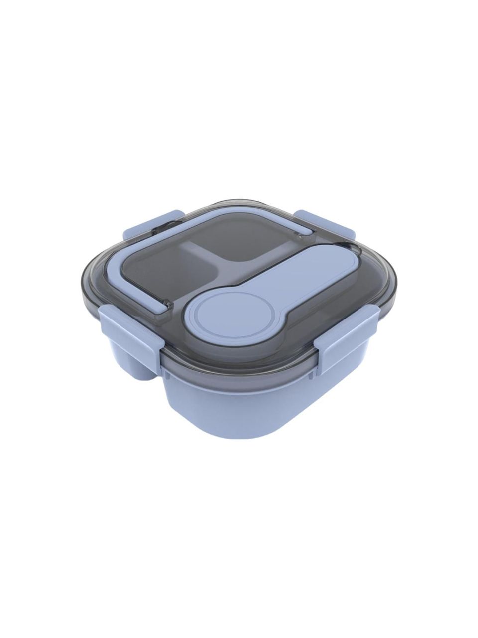 Solid Color Handle Lunch Box 1200mL(Blue) Solid Color Handle Lunch Box 1200mL(Blue)