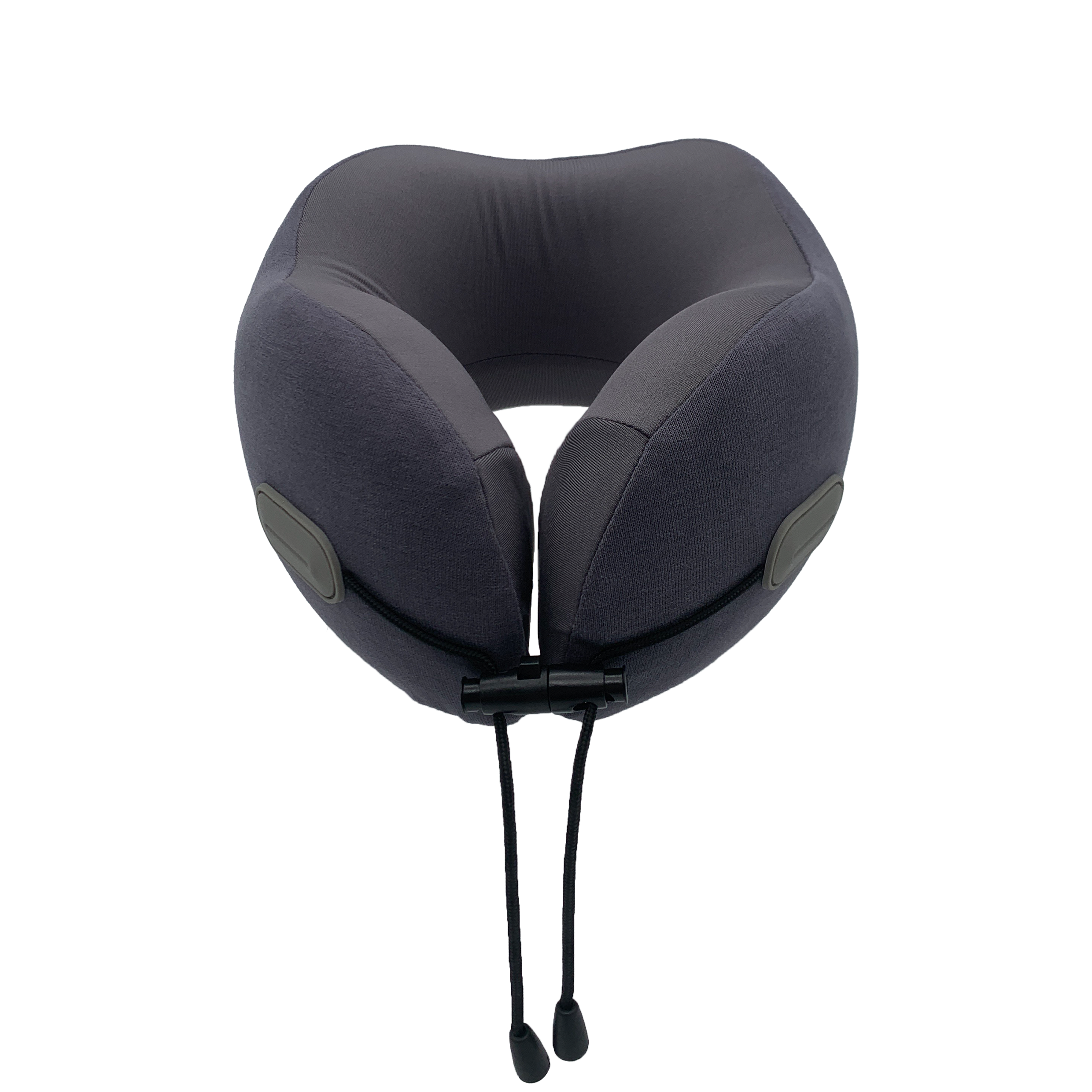 Drawstring Memory Foam Neck Pillow(Gray)