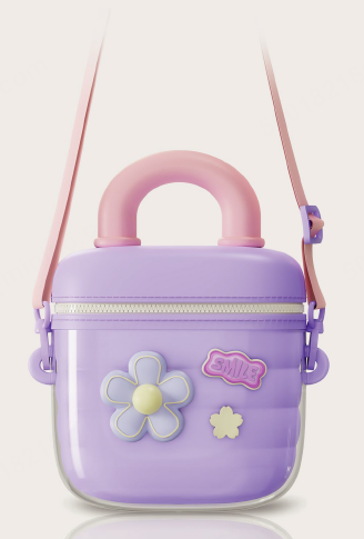 Candy Series Tote Bucket Crossbody Bag(Purple)