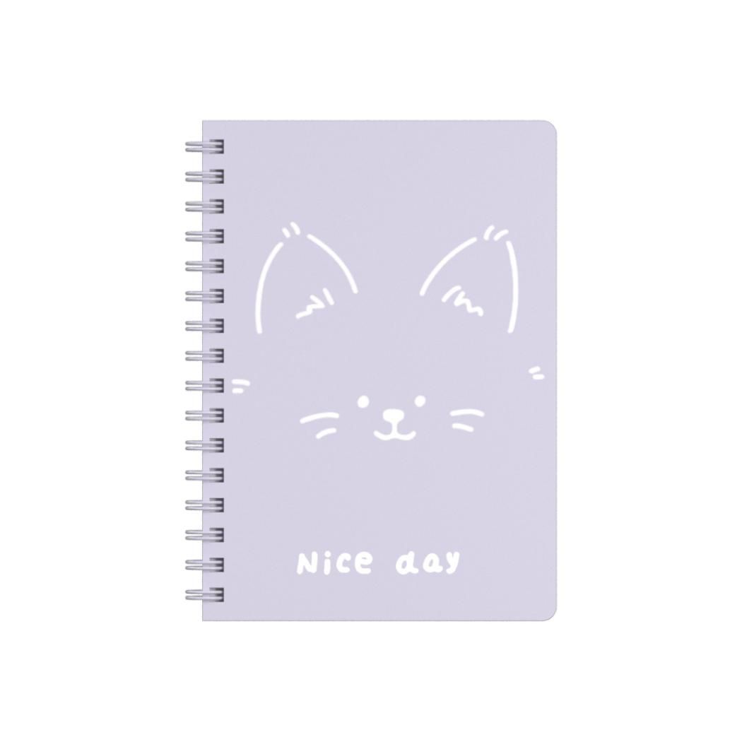 Animal Series A5 Wire-bound Book (Purple) (80 Sheets)